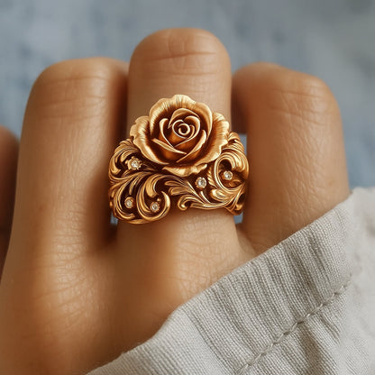 Golden Flower Ring