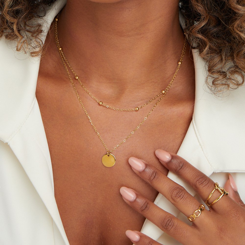 Lager Disk Necklace