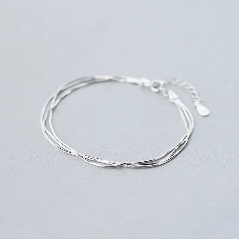 Thin and Elegant Silver Bracelet