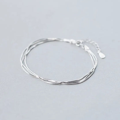 Thin and Elegant Silver Bracelet