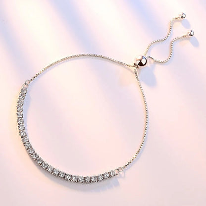 Magnificent Silver and Zirconium Bracelet