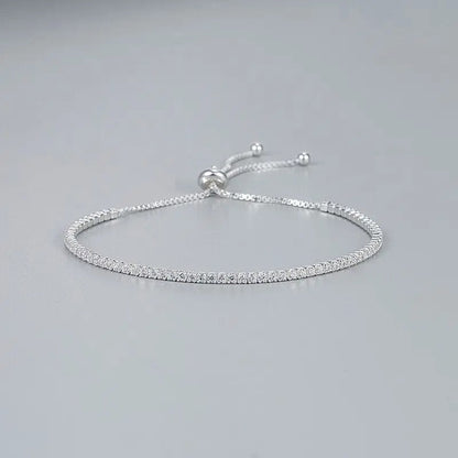 Magnificent Silver and Zirconium Bracelet