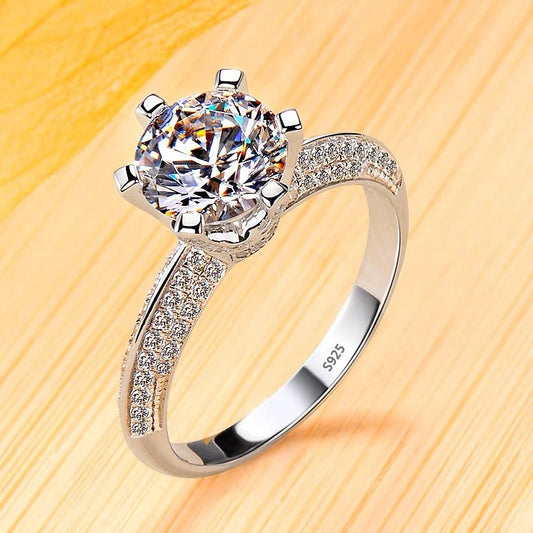 Silver Ring with Precious Zirconium Stones