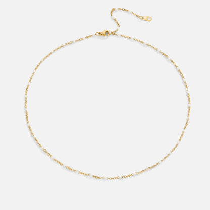 Pure White Pearl Necklace