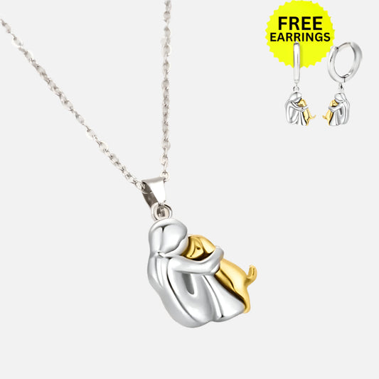 Ametis – Elegant Hug Pendant with Matching Earrings – Limited Time Just for You