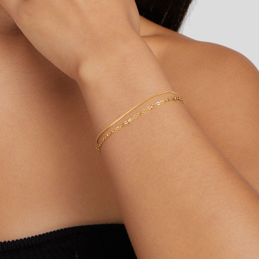 Pia Gold Lager Bracelet