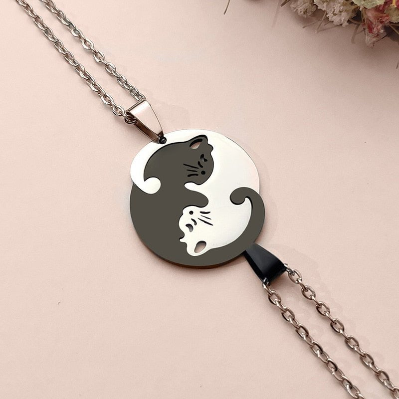 Yin Yang Cat Pendant